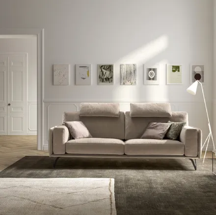 Divano moderno in tessuto Living Bright di Samoa