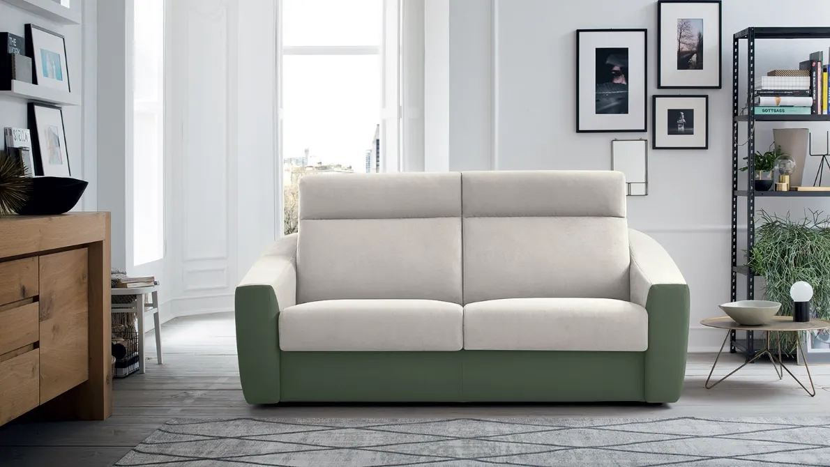 Divano Letto in due tessuti con colori diversi Xavier di Felis