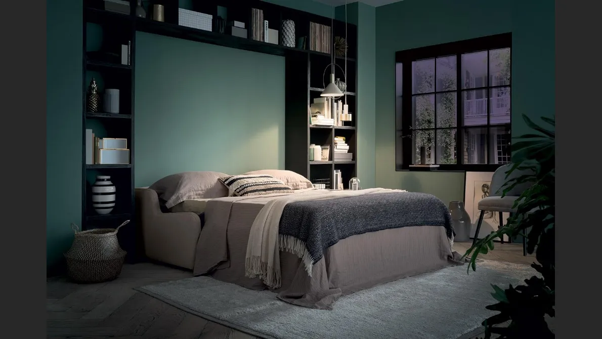 Divano Letto in tessuto Zack di Felis