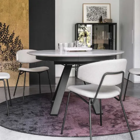 Sedia in tessuto con struttura in metallo Sophia di Calligaris