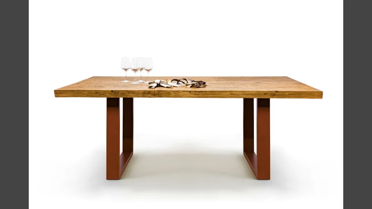 Tavolo 4325 Wide in Rovere massello di Conarte