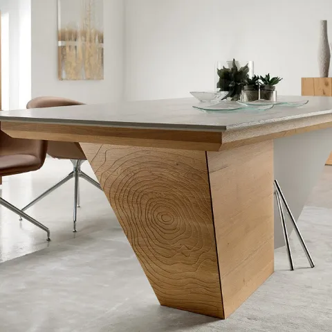 Tavolo allungabile in Rovere massello 8065 di Conarte