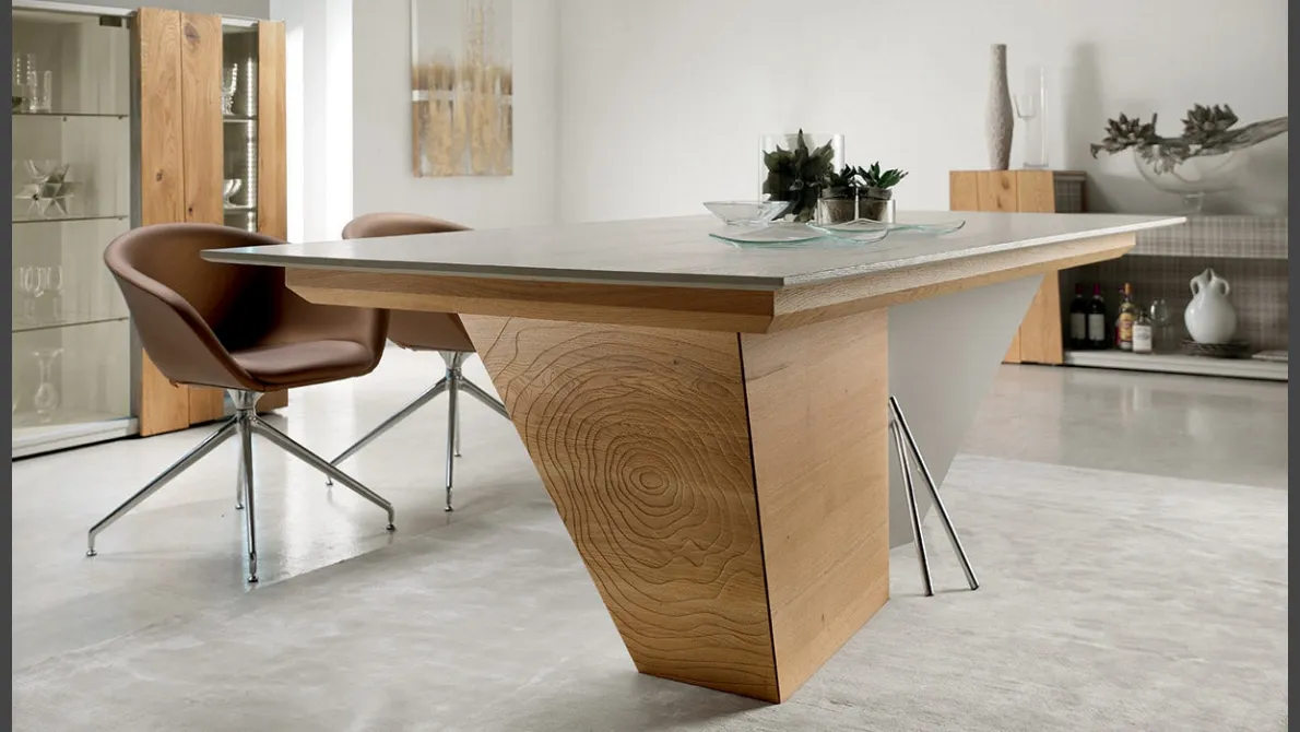 Tavolo allungabile in Rovere massello 8065 di Conarte