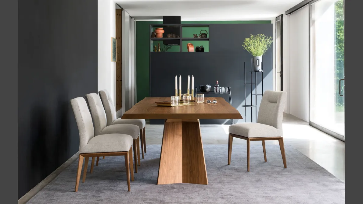 Tavolo rettangolare Icaro in rovere di Calligaris