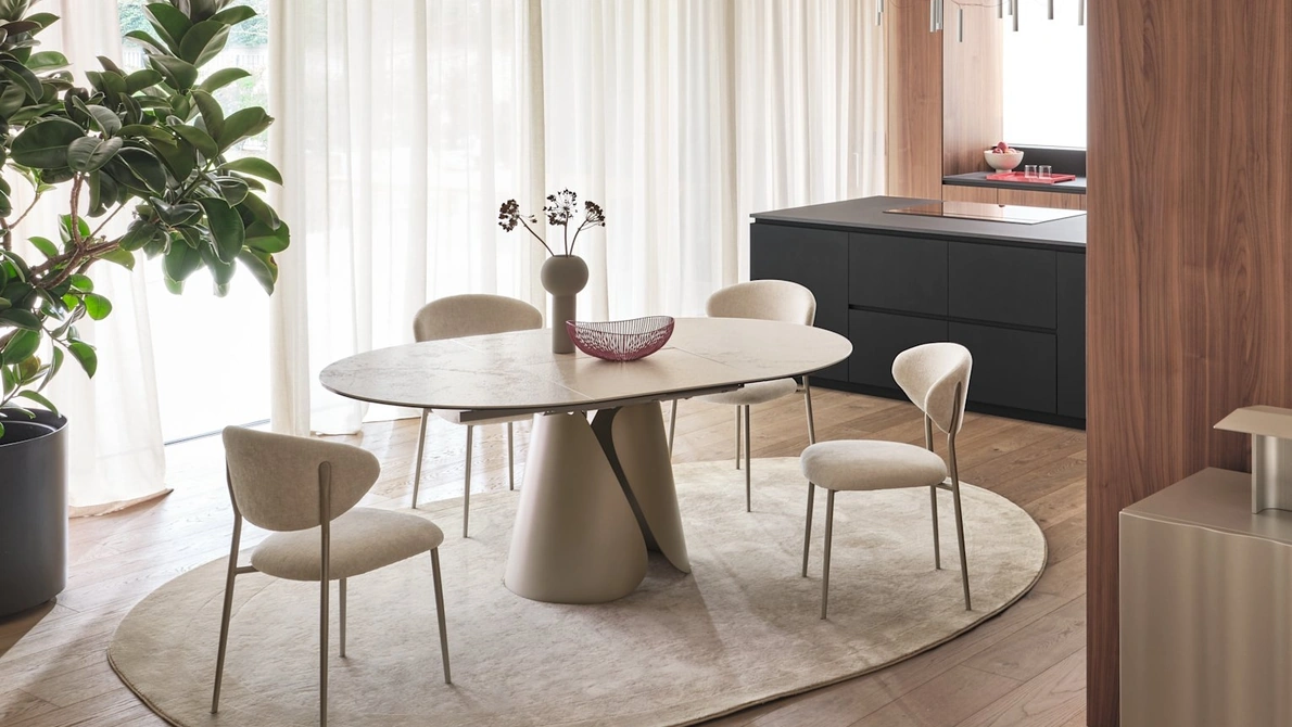 Tavolo allungabile Tango in ceramica di Calligaris