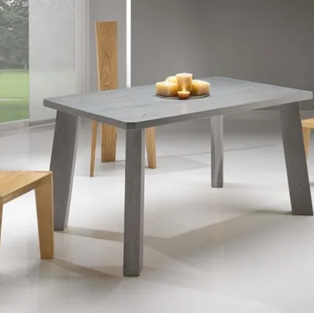 Tavolo in legno massello laccato grigio Vivido 4258 di Conarte