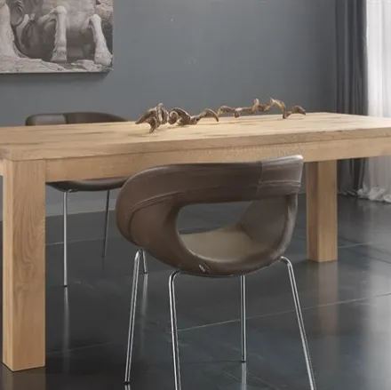 Tavolo allungabile in legno di rovere massello Vivido 4292 di Conarte