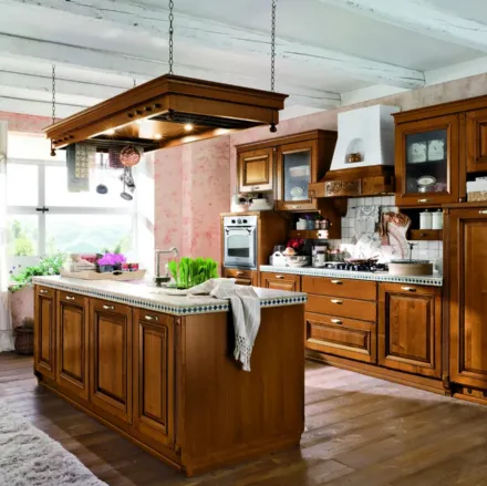 Cucina classica con isola Epoca di Ar-Tre