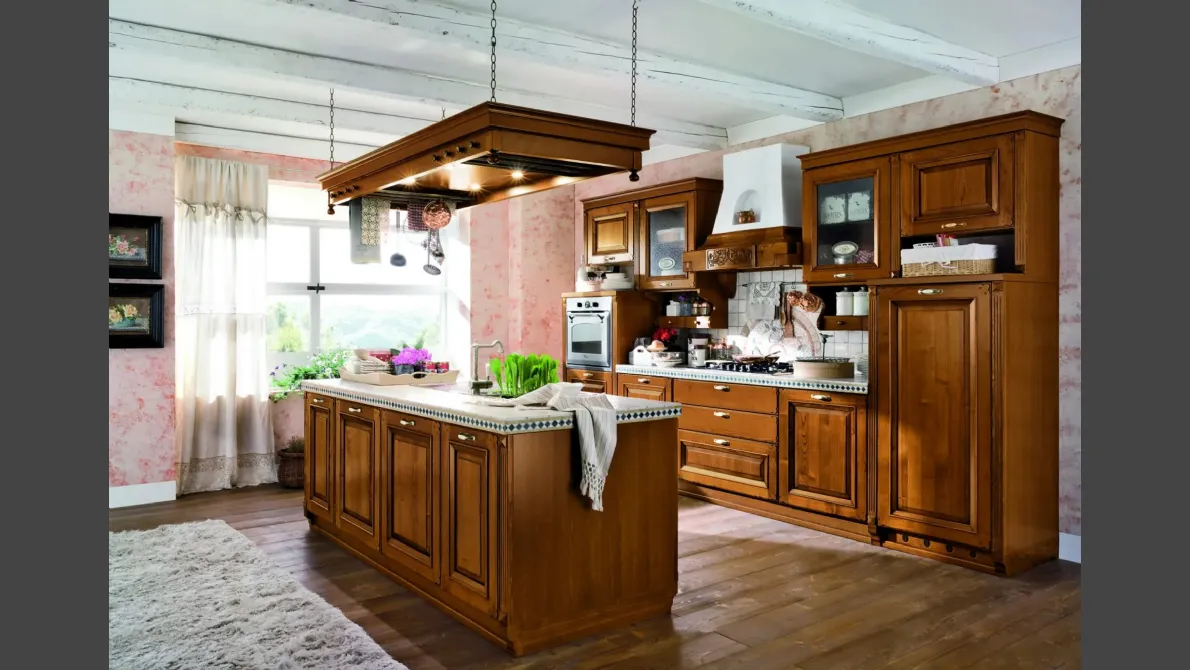 Cucina classica con isola Epoca di Ar-Tre