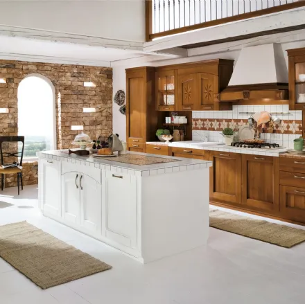 Cucina Classica lineare in legno Alba di Ar-Tre