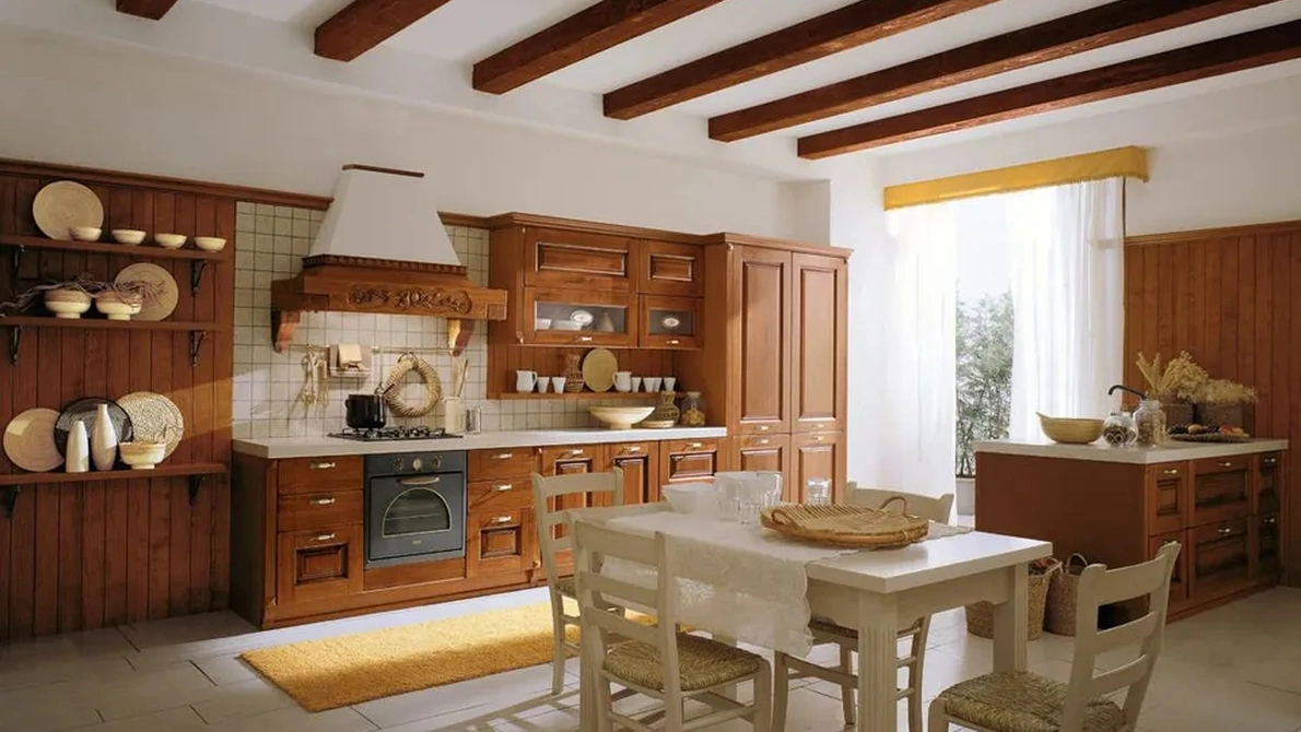 Cucina Classica con penisola Castellana 04 di Ar-Tre