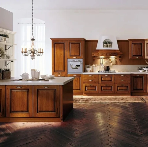 Cucina Classica con penisola Castellana 06 di Ar-Tre