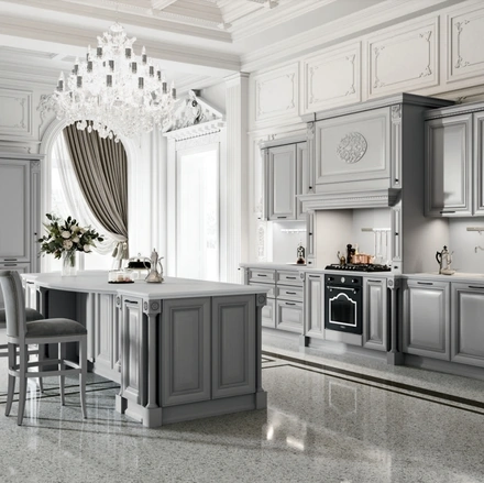 Cucina Classica con isola Ginevra 05 di Ar-Tre