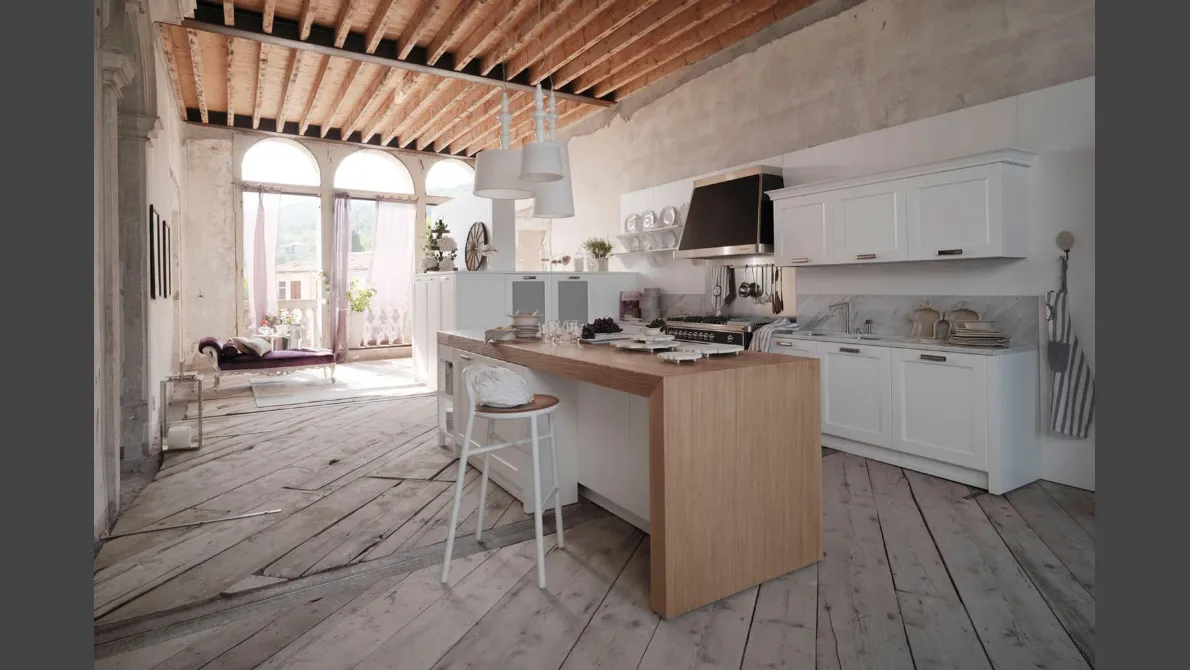 Cucina Classica Asolo con isola di Dibiesse