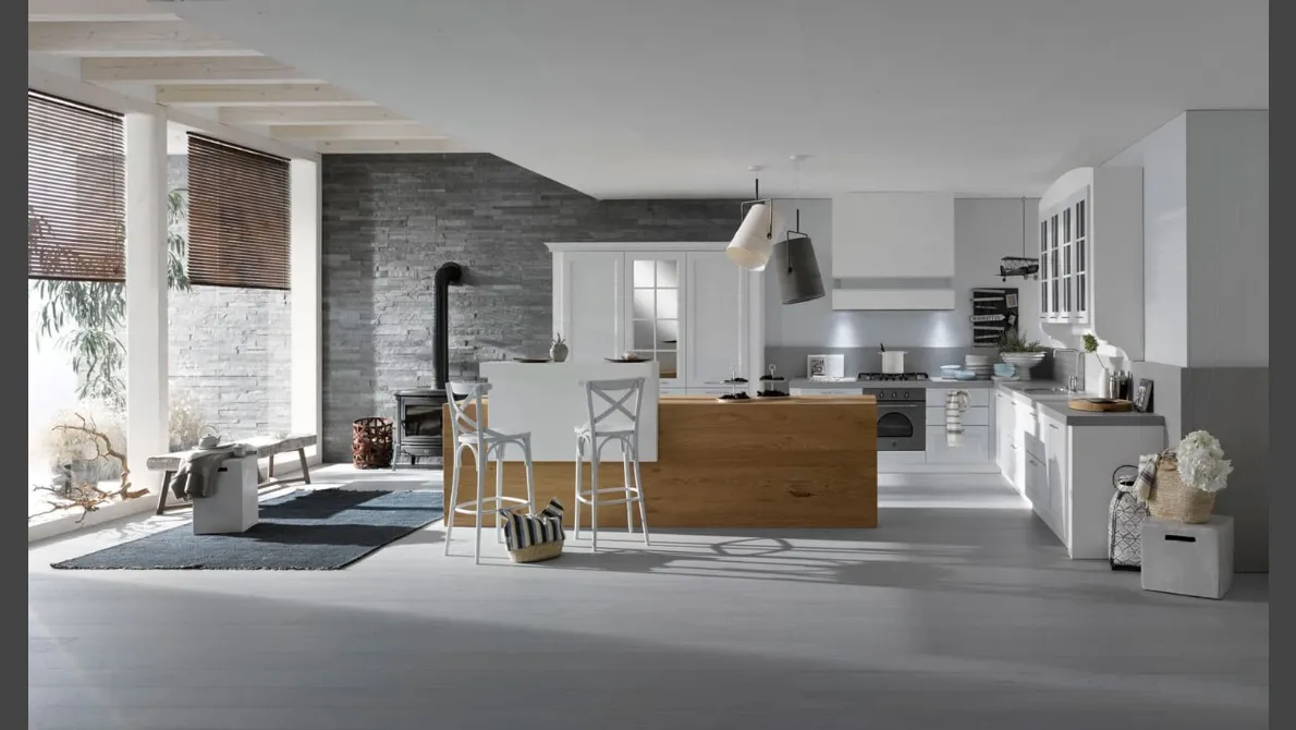 Cucina Classica Asolo con isola di Dibiesse