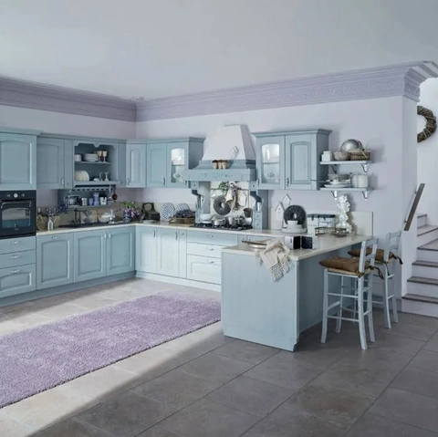 Cucina Classica con penisola Barchessa 01 di Ar-Tre