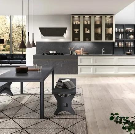 Cucina Classica Beverly Modern in Frassino Bianco di Stosa