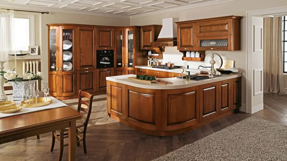 Cucina Classica con penisola Castellana 01 di Ar-Tre