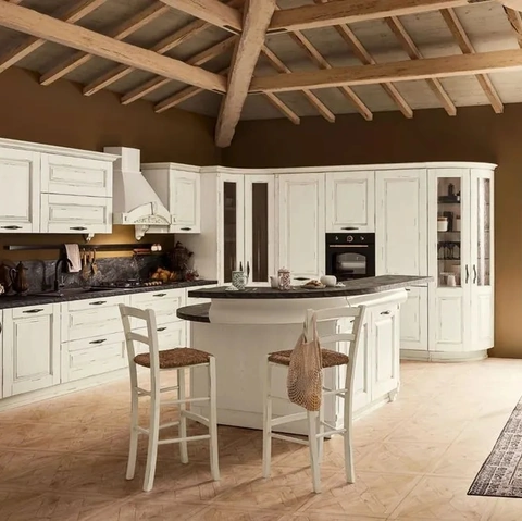 Cucina Classica con isola I Masselli 05 di Ar-Tre