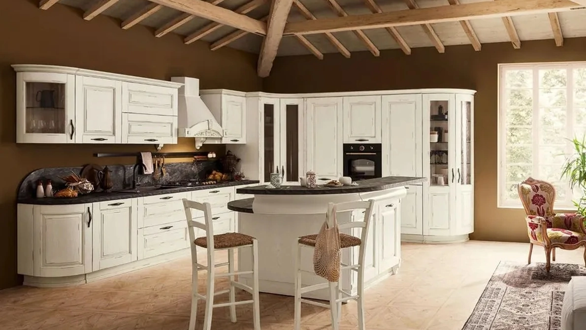 Cucina Classica con isola I Masselli 05 di Ar-Tre