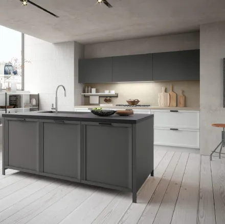 Cucina Classica Newport v6 in Frassino laccato Bianco Alba di Stosa