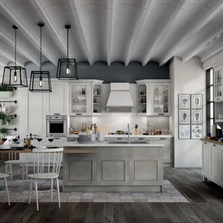 Cucina Classica Virginia Lady Like in Frassino laccato di Stosa