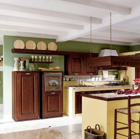 Cucina in Muratura con isola Paesana di Ar-Tre