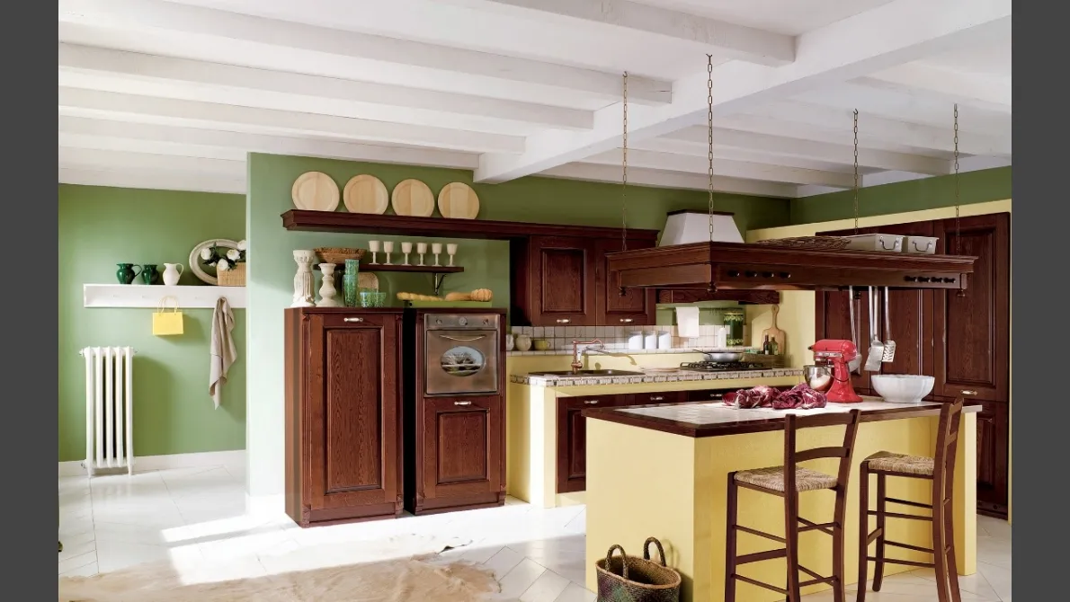 Cucina in Muratura con isola Paesana di Ar-Tre