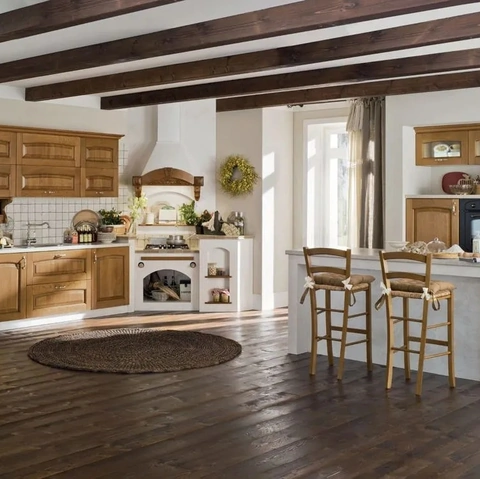 Cucina in Muratura con isola Barchessa 03 di Ar-Tre