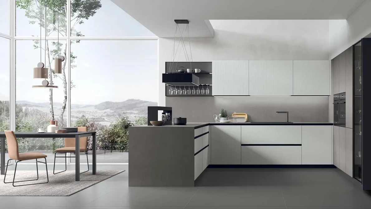 Cucina Moderna con penisola Aliant 14 di Stosa