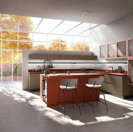 Cucina Moderna con isola Elite 04 di Ar-Tre