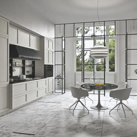 Cucina Moderna lineare in legno laccato Infinity 03 di Ar-Tre