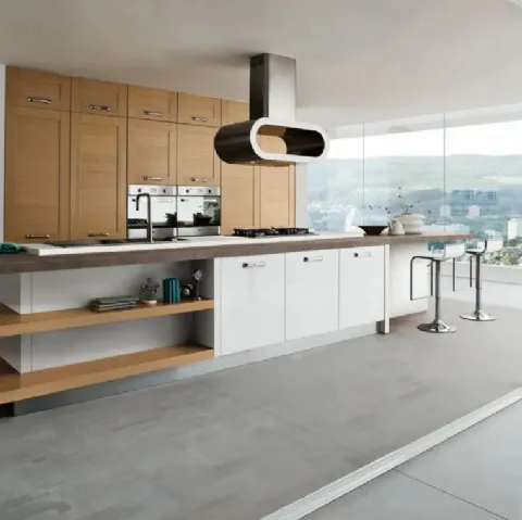Cucina Moderna Sistema Legno di Ar-Tre