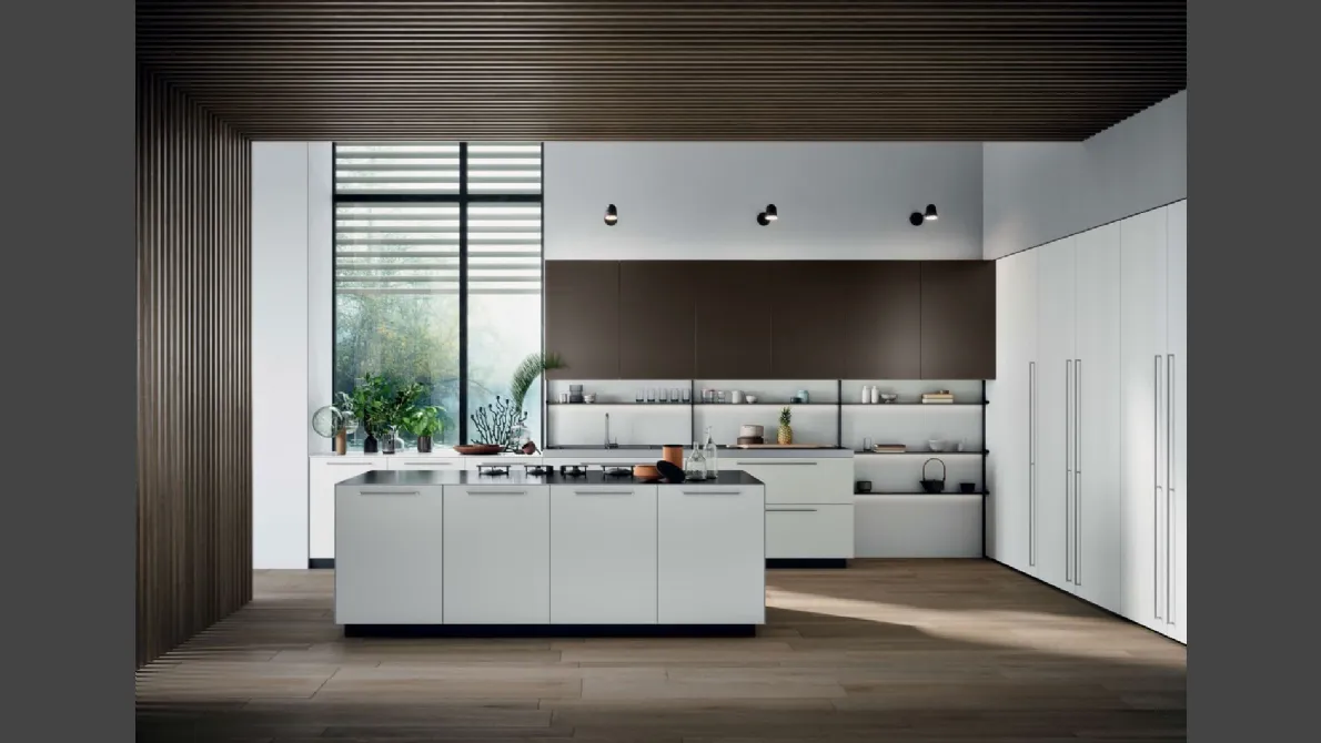 Cucina Moderna Area 22 Maniglia con isola di Dibiesse