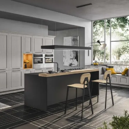 Cucina Moderna con isola in legno laccato Cloe 04 di Ar-Tre