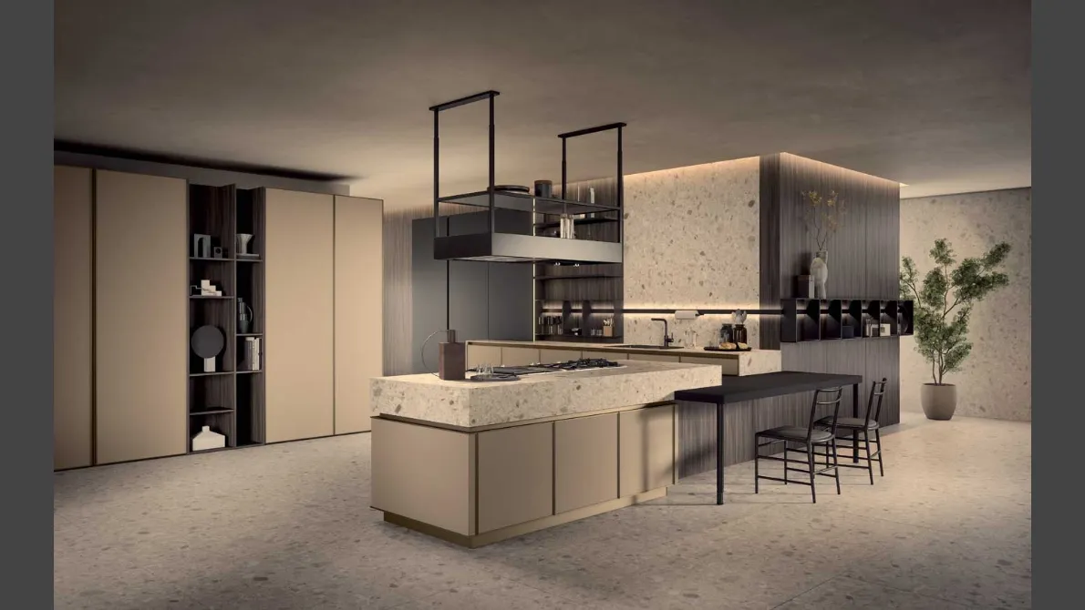 Cucina Moderna Coco con penisola di Dibiesse
