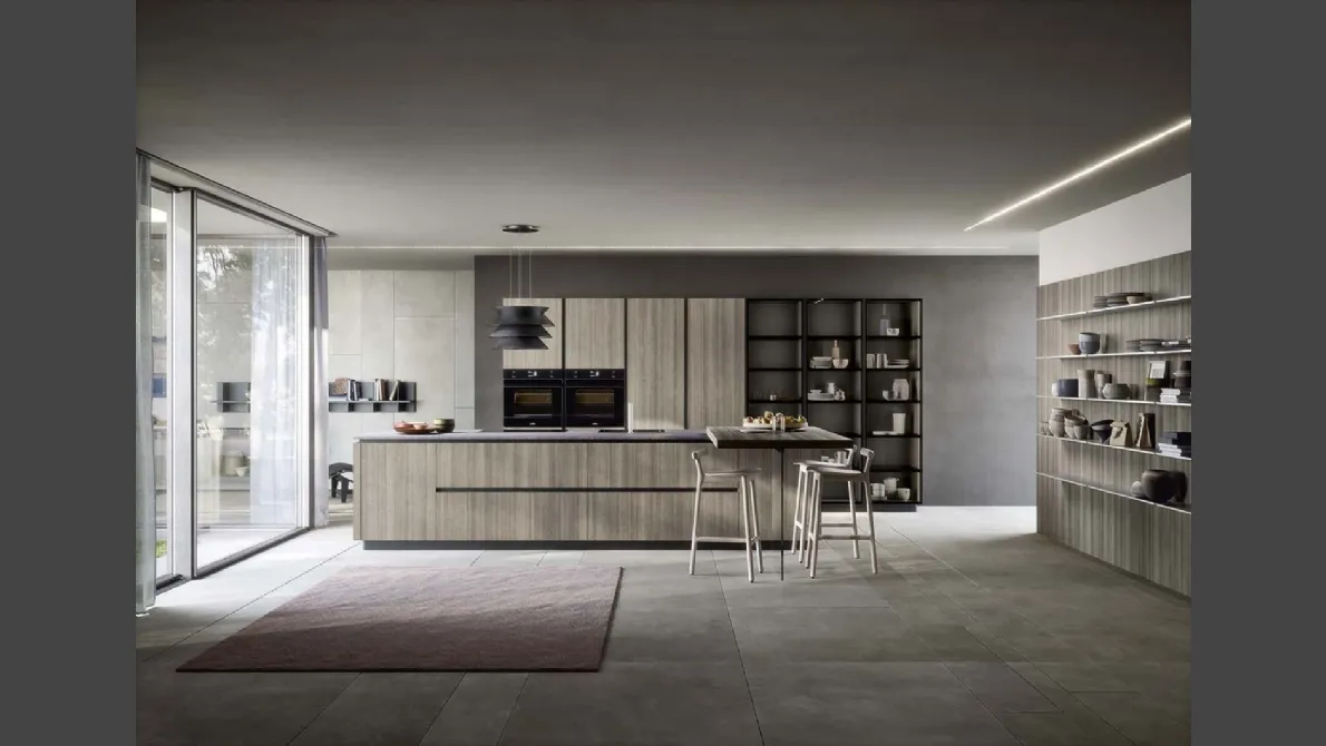 Cucina Moderna Emporio Gola con isola di Dibiesse
