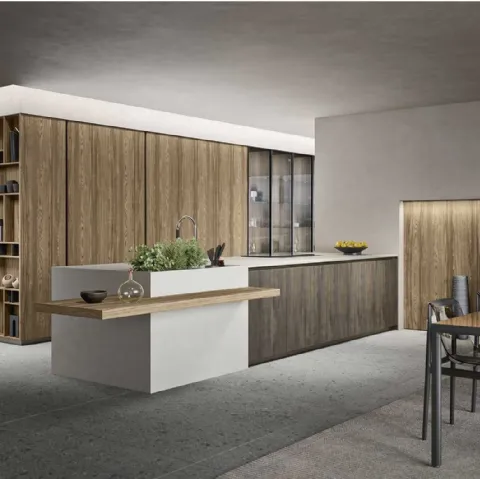 Cucina Moderna Emporio Gola con penisola di Dibiesse