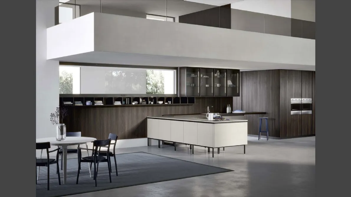 Cucina Moderna Emporio Gola con penisola di Dibiesse