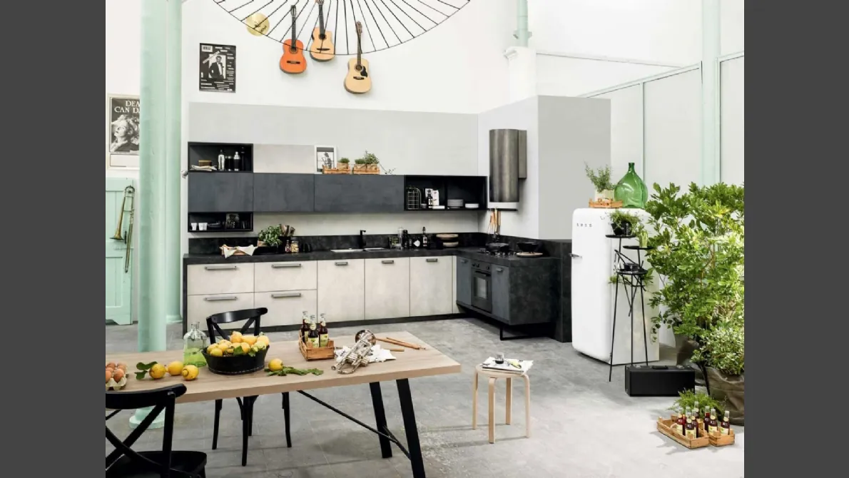 Cucina Moderna Emporio Maniglia angolare di Dibiesse
