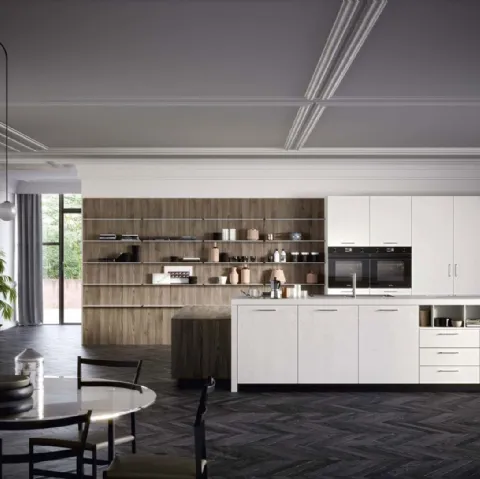 Cucina Moderna Emporio Maniglia con isola di Dibiesse