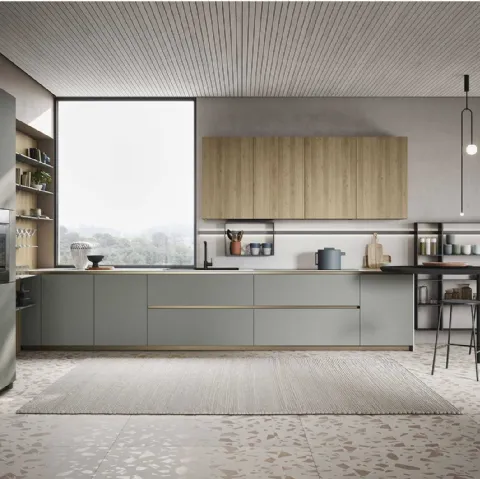 Cucina Moderna Emporio Time con penisola di Dibiesse