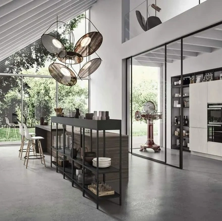 Cucina Moderna con isola Fly Evo Flo Evo 01 di Ar-Tre