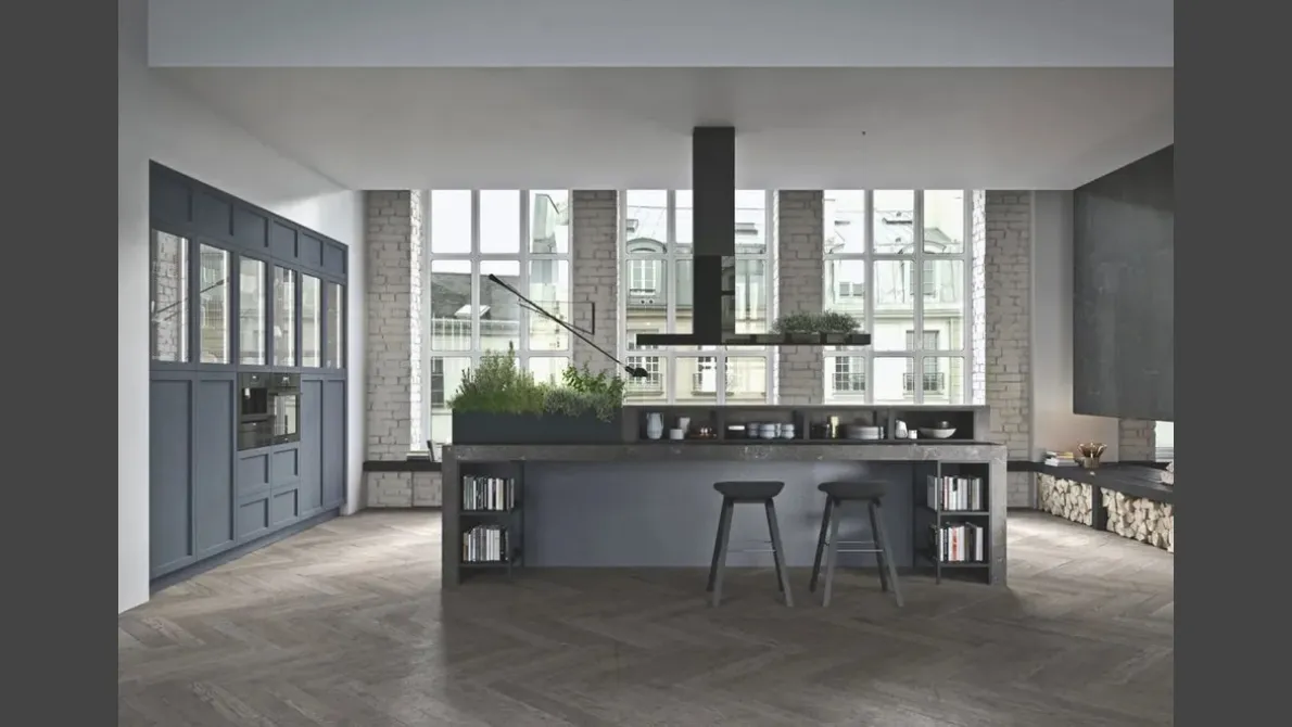 Cucina Moderna Infinity 01 in legno laccato di Ar-Tre