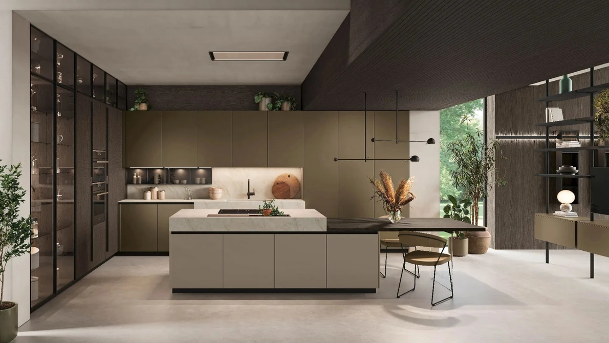 Cucina Moderna con isola Metropolis 01 di Stosa