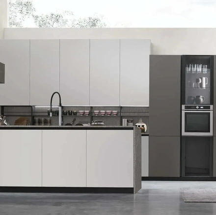 Cucina Moderna con penisola Metropolis 13 di Stosa
