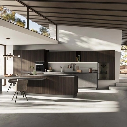 Cucina Moderna con isola Up Design 01 di Ar-Tre