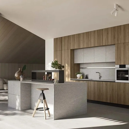 Cucina Moderna con isola Up Design 04 di Ar-Tre