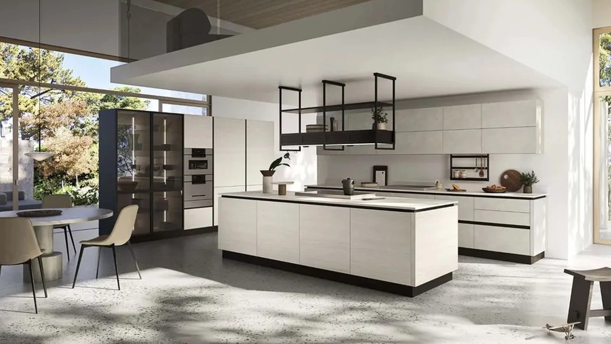 Cucina Moderna con isola Up Design 06 di Ar-Tre