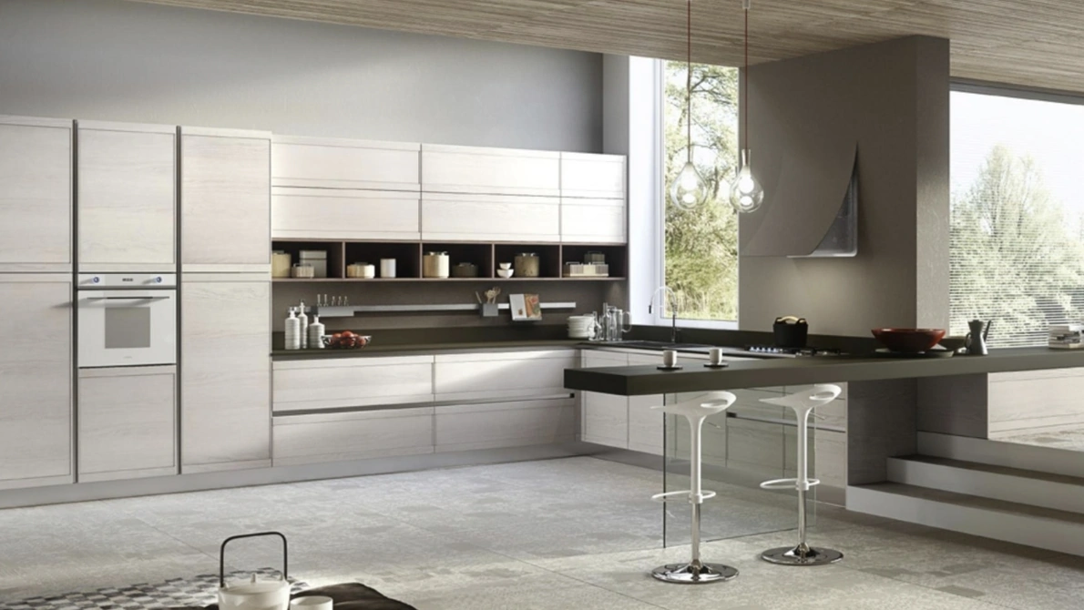 Cucina Moderna con penisola Zoe 07 di Ar-Tre
